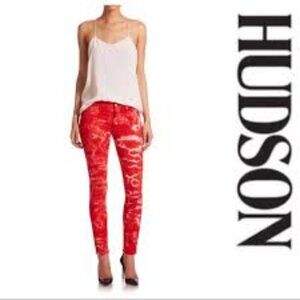 NWT Hudson Nico Tye Due Red Skinny Jeans pants size 25
